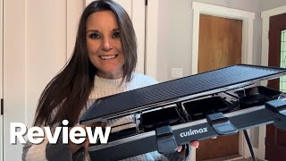 CUSIMAX Raclette Grill Electric Grill Table Portable 2 in 1 Korean BBQ Grill Honest Product Review [upl. by Gaulin416]