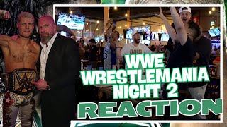 Wrestling Fans Reaction To Cody Rhodes Winning WWE Title Undertaker amp Cena Appearance Wrestlemania [upl. by Gyatt]