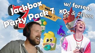 JACKBOX PARTY PACK 7 BEST MOMENTS FT FORSEN XQC amp OTHERS [upl. by Ivory939]