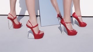 Casadei Plexi Shoe Collection SS 2013  Fashion amp Beauty TV [upl. by Eimot]