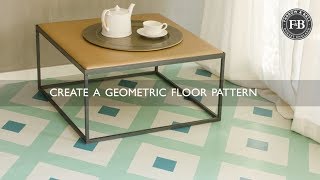 Farrow amp Ball  Create A Geometric Floor Pattern [upl. by Ayadahs]