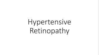 Hypertensive Retinopathy  Ophthalmology [upl. by Lauter451]