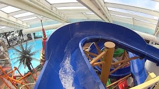 Big Blue Water Slide at Lalandia [upl. by Bertilla]