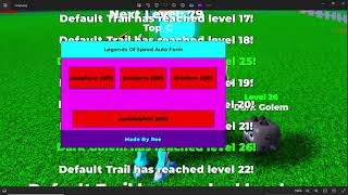 Roblox Legends of Speed Script  autofarm  inf levels  SOLARA WORKING  FREE 2024 [upl. by Ardnikat485]