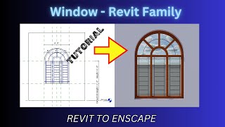 Create Window Family in Revit  Basic to Advance  Enscape Rendering  Tutorial in Tamil [upl. by Gredel]