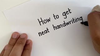 How to get NEAT Handwriting  Straight Lines in MINUTES [upl. by Odnamla52]