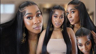 WOW NEW PRE BRAIDED FRONTAL WIG GLUELESS INSTALL  PreEverything For Beginners  Alipearl Hair [upl. by Paine]