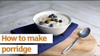 How to make porridge  Recipe  Sainsburys [upl. by Ihcego]