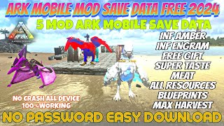 ARK MOBILE SAVE DATA  CASUAL BRUTAL  LVL 100  INF AMBER amp ENGRAM  WEAPON amp TEK BP  MAX HARVEST [upl. by Llednol]