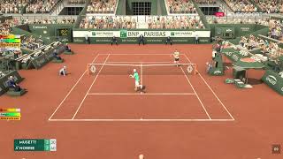 Lorenzo Musetti VS Cameron Norrie  Roland Garros 2023  Tennis Elbow 4  Gameplay [upl. by Claresta]