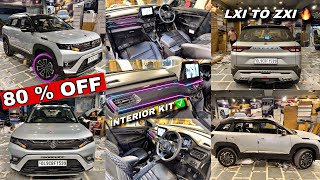 Brezza Lxi Modification 2024 ✅  brezza lxi interior modified 🔥 brezza modified lxi to zxi 👌🏻 [upl. by Ailehs]