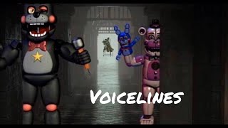 Fnaf Ar Plushtrap Funtime Freddy and Lefty voicelines fanmade [upl. by Nrubua]