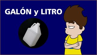 GALÓN Y LITRO ¿QUÉ SON descúbrelas en solo 1 minuto [upl. by Chastain]