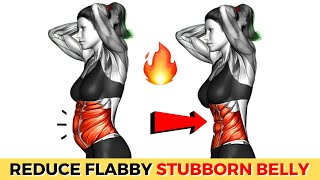 10 Min Standing Flabby Stomach Workout  Smaller Waist Exercises and Burning Belly Fat [upl. by Engamrahc957]