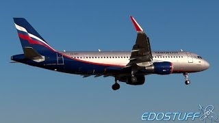 FIRST Aeroflot Airbus A320 Sharklets  Landing at Split airport SPULDSP [upl. by Yemac]