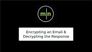 EncryptingDecrypting an Email in Microsoft Outlook [upl. by Ardrey873]