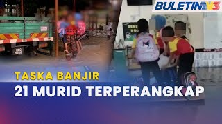 BANJIR KILAT  21 Murid Taska Cemas Bilik Darjah Dinaiki Air [upl. by Ayahsal]