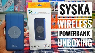 Syska First Wireless Power bank Review 10000mAh  Fast Charging Power Bank  Syska WPB100J PowerBank [upl. by Ecneralc]