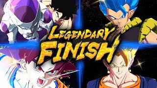 ALL LEGENDARY FINISH ANIMATIONS IN DRAGON BALL LEGENDS  4K LANDSCAPE MODE [upl. by Aimek451]