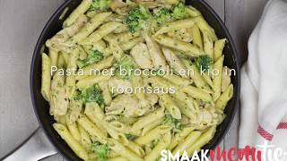 Pasta met broccoli en kip in roomsaus [upl. by Mauricio]