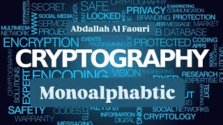 Cryptography Ju  Monoalphabtic [upl. by Telimay]