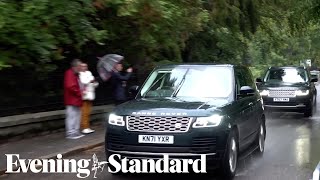 Royal family members arrive at Balmoral Castle [upl. by Aniwde]