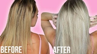 How to Tone Brassy Blonde Hair at Home No Bleach or Dye [upl. by Hessney]