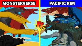 Monsterverse Kaiju vs Pacific Rim Kaiju  Kaiju Animation [upl. by Asenab888]