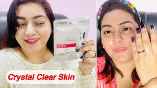 LOréal Paris Sheet Masks for Crystal Clear Skin  Yes  JSuper Kaur [upl. by Perni536]