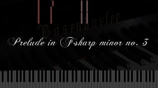 Prelude in F sharp minor no 3 Original Piano Composition [upl. by Etnomal749]