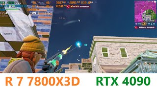 Fortnite performance mode 1440p1080p RTX 4090  Ryzen 7 7800X3D [upl. by Eicnan584]