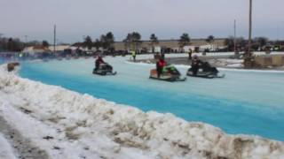 Gladwin County Vintage Snowmobile Races Feb 11 2017 [upl. by Zerk]