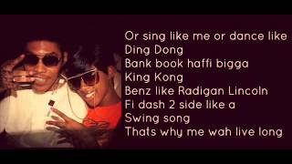 Vybz Kartel Ft Gaza Slim  Reparation Lyrics on Screen [upl. by Lesley]