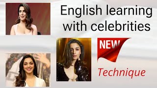 English learning with celebrities  Aaliabhatt  Priyankachopra  New learning techniques video [upl. by Aieken]