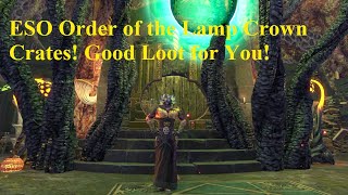 ESO Order of the Lamp Crown Crates Good Loot for You [upl. by Ignacia159]