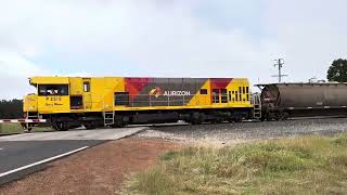 Alumina train outside of Pinjarra [upl. by Nimajnab]