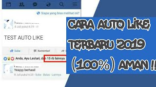 TUTORIAL AUTO LIKE FACEBOOK TERBARU 2019 100 AMAN [upl. by Mehalick]