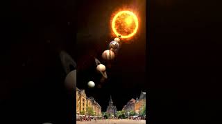 our solar system vfx solarsystem moonlight moon dinosaur space nasa vxfyoutube [upl. by Yhpos]