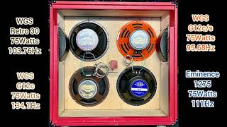 Full Spectrum 4X12 WGS G12cs  WGS G12c  WGS Retro 30  Eminence 1275 [upl. by Trinidad]