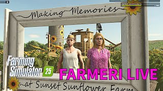 🔥Farmeri Live Fs25 ep3🔥 fs25 gaming livestream [upl. by Saideman]