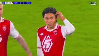 Amazing 🔥 Takumi Minamino Goal Monaco Vs Crvena zvezda 10 All Goals Highlights amp Highlights [upl. by Howlend]