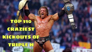 TOP 110 Craziest Kickouts of Triple H HD [upl. by Enilraep]