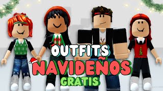 ✨OUTFITS de ROBLOX GRATIS 🤑  OUTFITS de ROBLOX sin ROBUX para NAVIDAD 🎅🎄 [upl. by Annaek107]