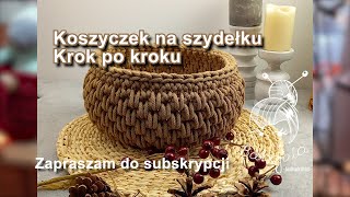 Koszyczek na szydełku Jak zrobić [upl. by Akeenat747]