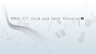 PMDG 777 Cold and Dark  StartUp  TakeOff  Tutorial German [upl. by Odlanir]