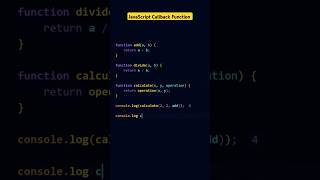 JavaScript Callback Function [upl. by Vallery]