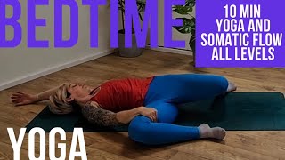 10 Min Yoga and Somatics Evening Flow  Rest and Sleep Yoga  Lying Yoga [upl. by Ary]