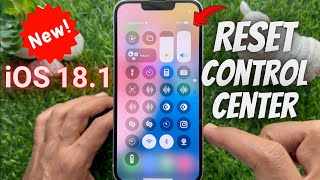 How to Reset Control Center Layout to Default on iPhone iOS 181 [upl. by Brocky]