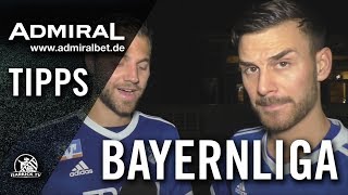 ADMIRAL Tipps mit Dominik Hofmann amp Clemens Kubina beide FC Ismaning  21 Spieltag Bayernliga [upl. by Eedyak]