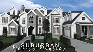 Bloxburg Suburban Modern Family Home  Housebuild  ROBLOX bloxburg [upl. by Andre529]